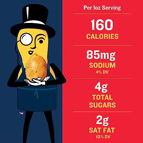 PLANTERS Honey Roasted Peanuts, Plant Based Protein Snacks, 16 Oz (1 Ct) | Roasted Sweet & Salty Nuts. Kosher. Resealable Jar. Snacks for Adults. Party Mix, Party Snacks