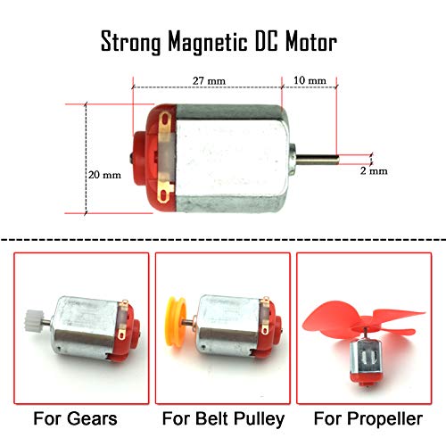 10pcs Micro 130 DC Motor Strong Magnetic Brushed Electric DC 3V -12V 25000 RPM Cars Toys Electric Motor