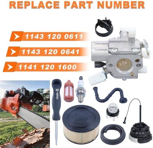 MS251 Carburetor Air Filter Kit for Stihl MS251 MS231 MS231C-BE MS251CB-E MS 251 2-Mix Chainsaw Parts