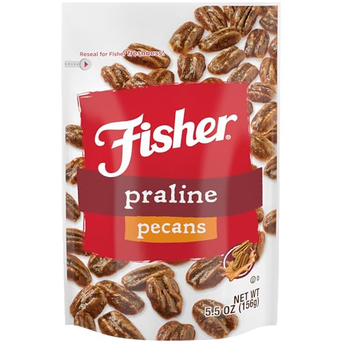 Fisher Snack Glazed Pecans Candied, 24 oz, Pack of 1 | Junior Mammoth Candied Pecans, Perfect For Gifting Or Personal Enjoyment, Crunchy, Irresistibly Sweet