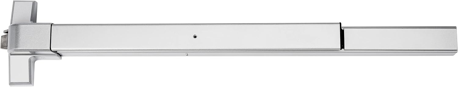 Dynasty Hardware Push Bar Panic Exit Device for Emergency Exit Doors, Aluminum Finish Commercial Panic Bar Door Handle, Push Bar for Exit Door