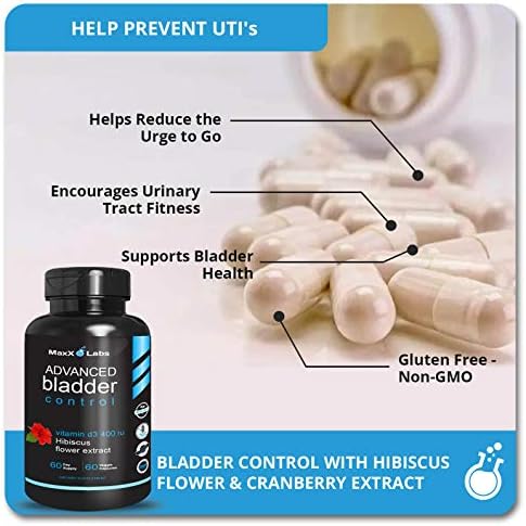 D-Mannose Capsules, 1400 Mg with Cranberry & Hibiscus Flower, 120 Ct | Fast Acting Formula, Supports Bladder & Urinary Tract Health - Extra Strength 60 Servings