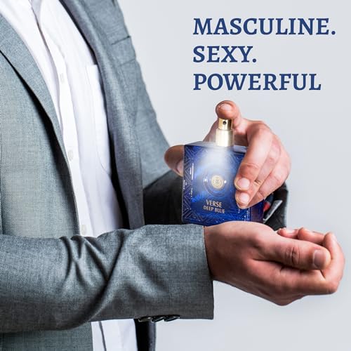 NovoGlow Verse Deep Blue, Eau de Parfum Spray Perfume, Fragrance For Men- Daywear