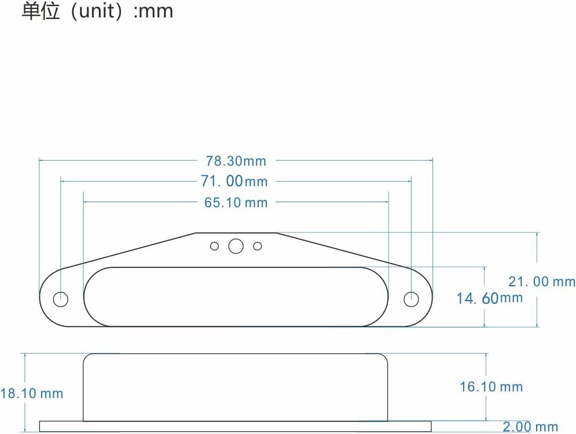 FLEOR Alnico 5 Guitar Pickups - TL Bridge & Neck Pickup (Chrome) for TL Style Guitar