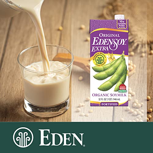 Eden Organic Original Edensoy Soymilk Extra, 32 oz (Pack of 6)