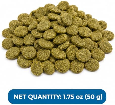 SunGrow Spirulina Protein Wafers for Shrimps, 1.75 oz Nutritional Snack, High-Protein Food for Freshwater Shrimp, Ideal for Betta Fish Supplies, Aquarium Salt Setups, Nano Tanks & Bottom Feeders