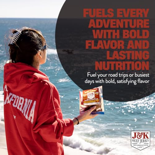 J&K Jerky Prime Rib Beef Jerky - Authentic American Made Slab Jerky for a Delicious Protein Snack - 7oz Big Bag of Jerky