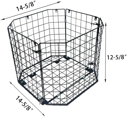 Highwild Varmint Cage Feeder Guard for 30 & 55 Gallon Barrels | Steel Feeder Protector Helps Keep Raccoons, Squirrels, Birds and Other Wildlife Away