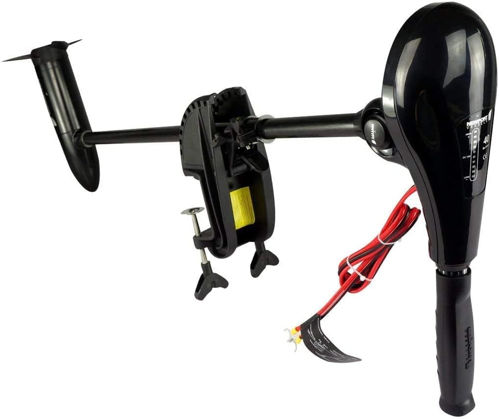 Newport X-Series 55lb Thrust Transom Mounted Saltwater Electric Trolling Motor w/LED Battery Indicator (36" Shaft)