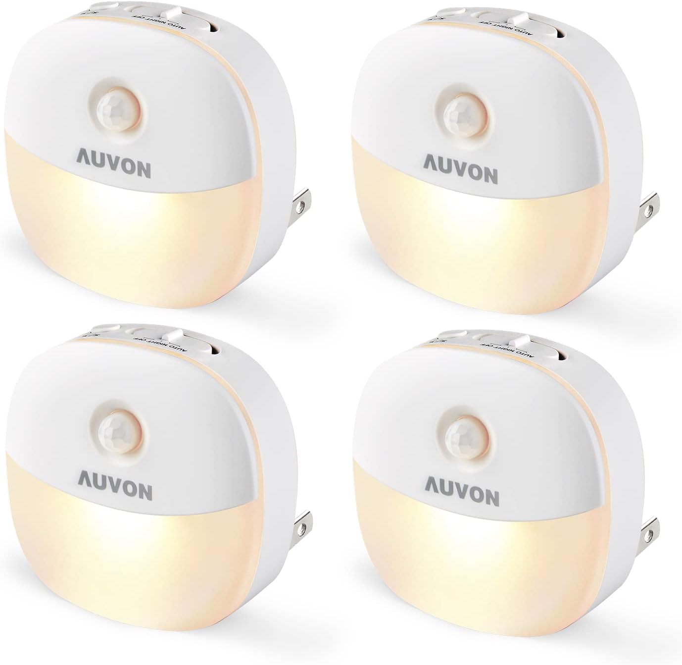 AUVON Plug-in Night Light, Motion Sensor and Dusk to Dawn Sensor