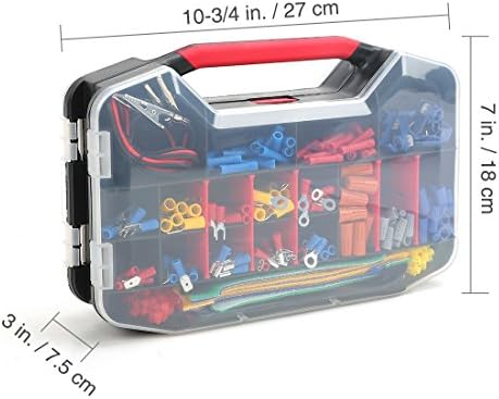 WORKPRO Crimping Tool Kit with 582PCS Heat Shrink Wire Connectors | Electrical Wire Terminals for AWG 22-10, 3-in-1 Wire Strippers Cutters & Crimpers
