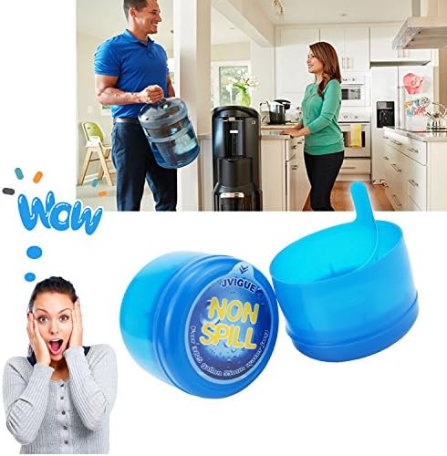 3 & 5 Gallon Water Jug Cap Replacement Non Spill Bottle Caps Pack of 20 | Anti Splash Peel, 5 gallon water bottles caps