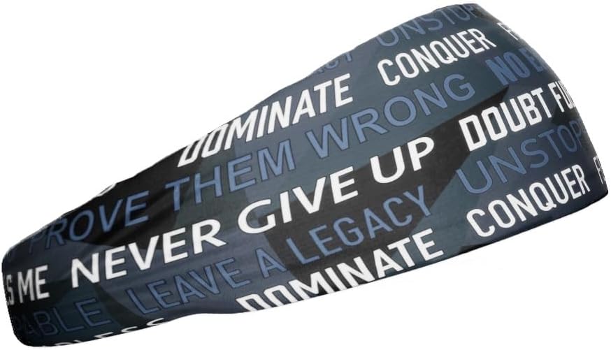 40+ Designs! Unisex Headband/Sweatband. Best for Sports, Fitness, Working Out, Yoga. Tapered Design