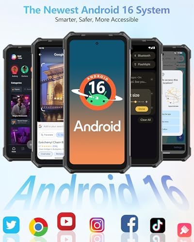 Ulefone RugKing 5 Pro Rugged Smartphone Android 16, 20000mAh(33W), 16GB(8+8)+256GB, 64MP+20MP Night Vision, 6.78" FHD+ Corning Gorilla Glass