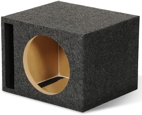 QPower QTW12 Single 12" Sealed Car Audio Subwoofer Sub Box Enclosures, Pair
