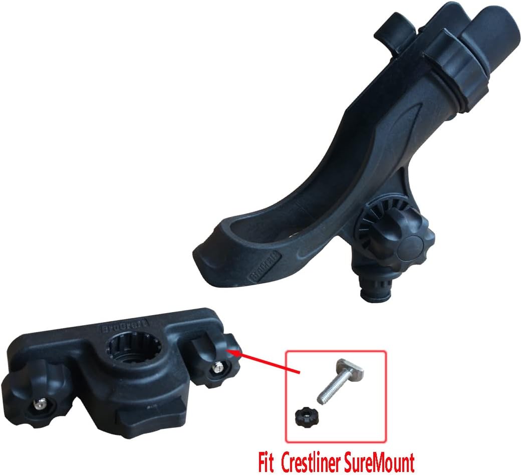 Brocraft Crestliner Suremount Rod Holder/Crestliner Boat Rod Holder/Crestliner Suremount Accessorieses -90 Degree Track System