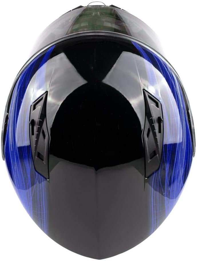 Adult Modular Motorcycle Helmet DOT w/Retractable Sunglass Full Face Flip-up Typhoon TH158