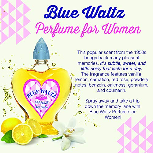 Clubman Blue Waltz Perfume for Women 0.5 oz Perfume Classic, 3 pack