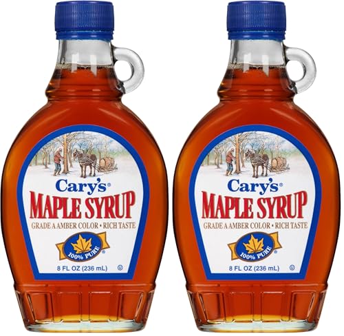 Cary's Pure Maple Syrup, Grade A Amber, 8 Fluid Ounces