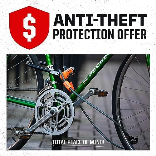 Kryptonite New York FAHGETTABOUDIT 1217 Bike Chain Lock, 5.5 FT Long 12mm Steel Chain Heavy Duty Anti-Theft Bicycle Chain Lock with Keys