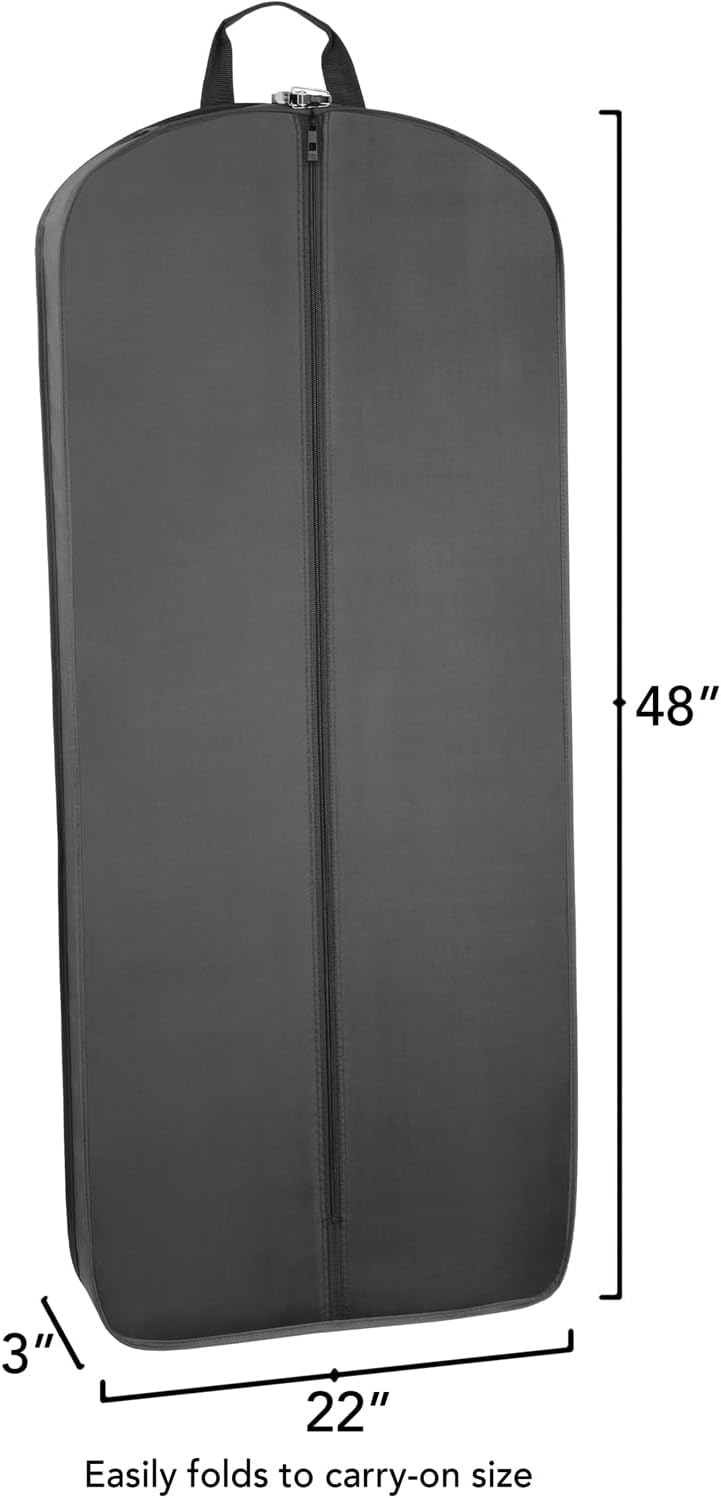 Wally Bags 48” Deluxe Tri-Fold CarryOn Travel Garment Bag with three pockets