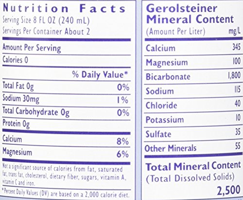 Gerolsteiner, Water Sparkling, 17 Fl Oz, 6 Pack