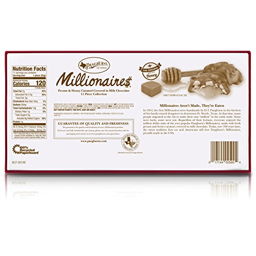 Pangburn's Millionaires Candy Box 9.75 Ounce Pangburn's Millionaires Candy Box 9.75 Ounce, Buttery Pecans, Creamy Caramel, Honey