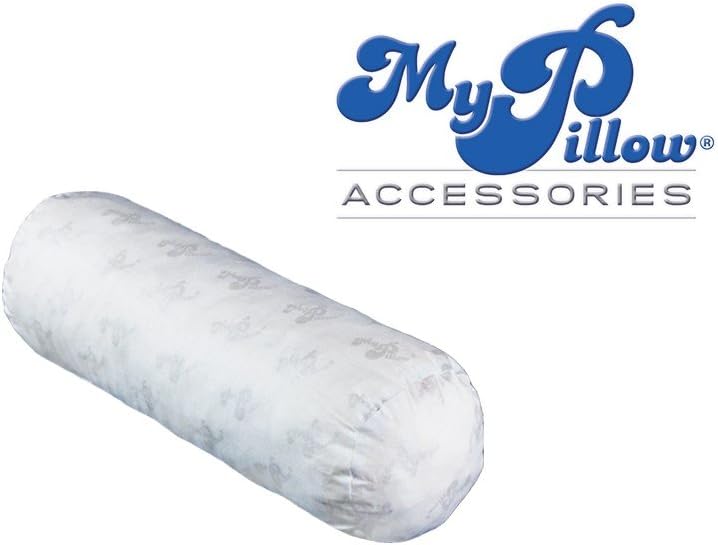 MyPillow Round, Neck and Cervical, Bolster Pillow, Made in USA, 6"x18", White