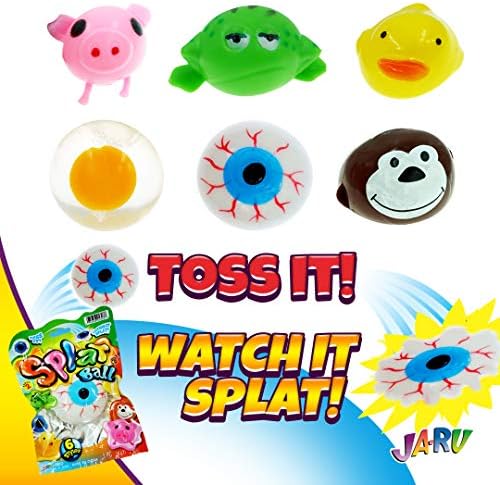 JA-RU Squishy Splat Ball (2 Toys Assorted) Squishy Dumplings 5303-2p