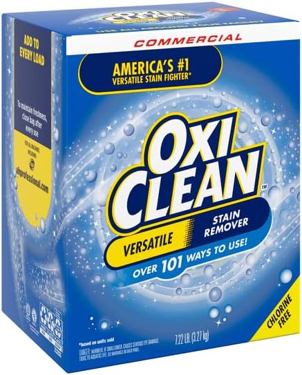 OxiClean Versatile Stain Remover Professional, 7.22 LB Box (Pack of 4) 156 Loads