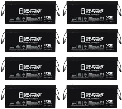 Mighty Max Battery 12V 250Ah SLA Battery Replaces FMC UC-78B 76-85 935CCA - 8 Pack