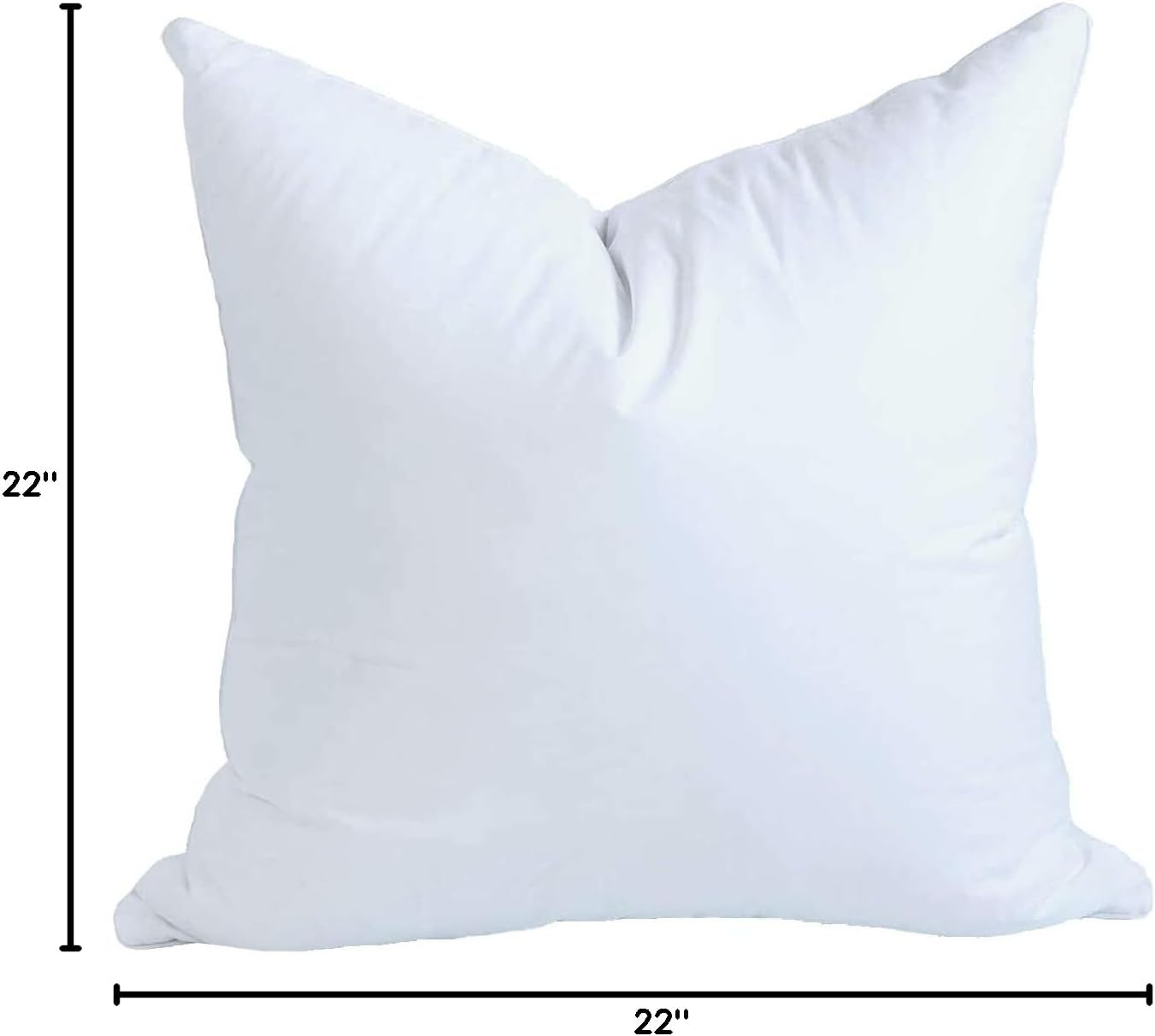 MoonRest® 26x26 Inch Synthetic Down Alternative Square Pillow Insert Form Stuffer for Sofa Shams, Decorative Throw Pillow