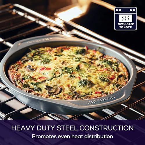 Circulon Total Nonstick Baking Pan / Nonstick Cake Pan, Round - 9 Inch, Gray