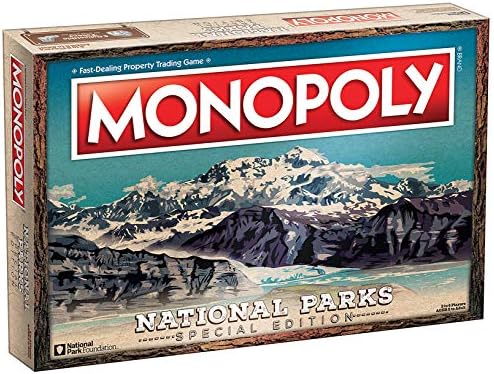 Monopoly National Parks 2020 Edition | Featuring Over 60 National Parks from Across The United States | Iconic Locations Such as Yellowstone, Yosemite