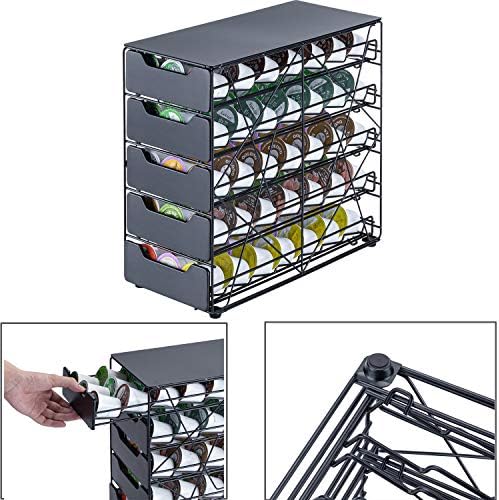 k cup Holders for Counter Small for Keurig k-cup Holder for mr Coffee for Tea (105 pods-5 tiers)