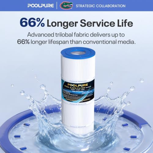 POOLPURE PLFPCC80 Pool Filter Replaces Pentair CCP320, Pleatco PCC80-PAK4