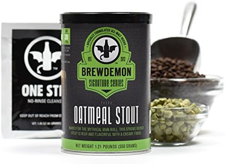 1 Gal. Shedu Oatmeal Stout Beer Recipe Kit - Makes a Wicked-Good 4.6% ABV Batch of Craft Brewed Beer