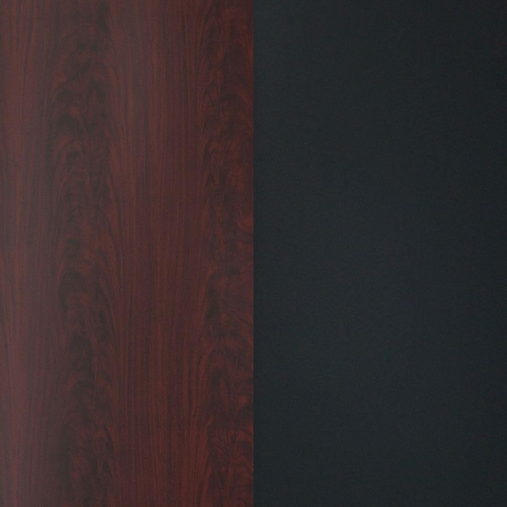 Flash Furniture 24" Square Reversible Table Top, Black/Mahogany | Reversible Laminate Top, Durable Construction, Commercial Use