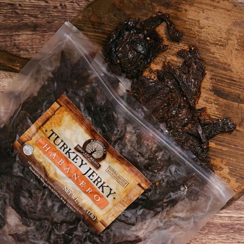 Mahogany Smoked Meats: Habanero Turkey Jerky - 16oz