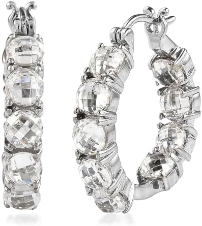 Cubic Zirconia Earrings in Stainless Steel