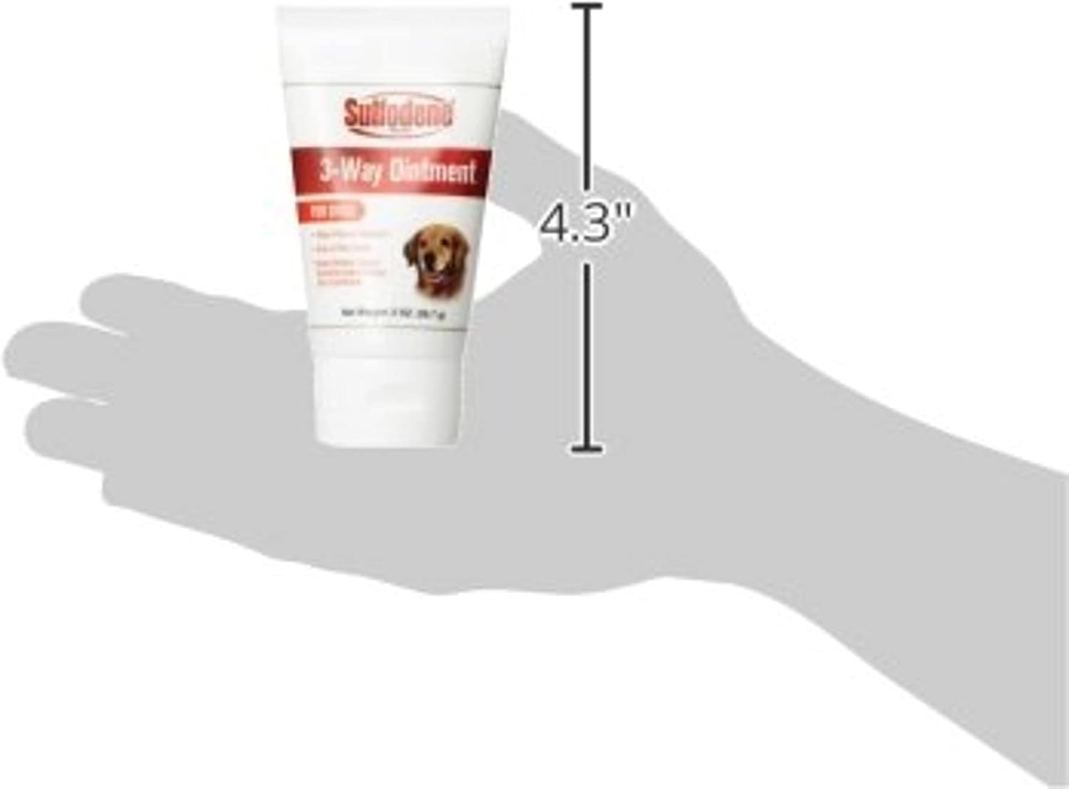 Sulfodene Wound Care 3-Way Ointment for Dogs & Puppies, Soothes Cuts, Scrapes, Skin Irritation, and Redness