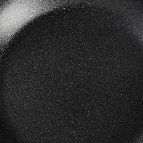 Viking Non Stick Chef Pan, 12 Inch Hard Anodized Nonstick Saute and Frying Pan with Glass Lid, Dishwasher and Oven Safe, Induction Ready, Matte Black