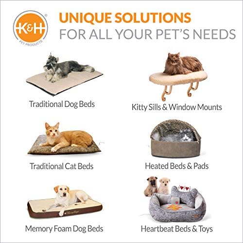 K&H Heated Pad Cover, Lectro-Soft Small Outdoor Dog Bed Replacement Cover | Fits K&H Lectro-Soft Small Beds (Heated Bed Sold Separately), Machine Washable Fleece Cover, 18x14in