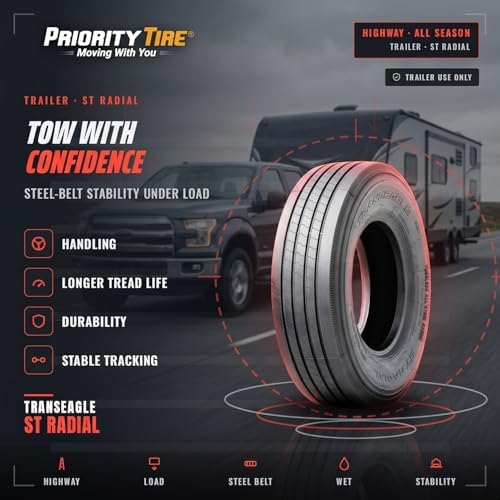Transeagle ST ST235/85R16 132/127M All Season G (14 Ply) All Steel Tire | Trailer Highway All Season Traction 132/127M Rated G (14 Ply) Radial