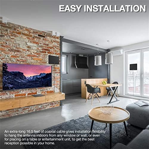 1byone Outdoor TV Antenna, 360°Omni-Directional Reception, 100+ Miles Range