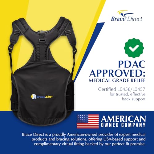 TLSO Full Back Brace for Scoliosis, Kyphosis & Fracture L0457 | Thoracic & LSO back support that eases herniated disc, spinal stenosis, DDD