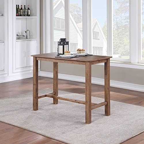 Boraam Sonoma Pub Table - Barnwood Wire-Brush