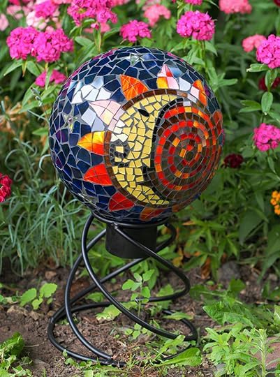 Echo Valley 9128 Helix Globe Stand, 8-Inch, Black, Small