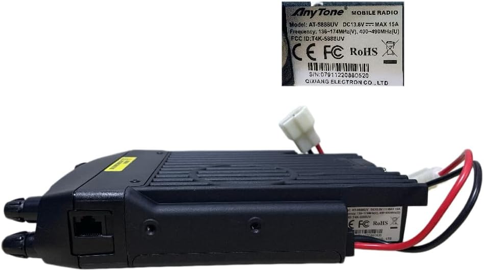 AnyTone Dual Band Mobile Transceiver VHF/UHF Transmitter Vehicle Radio AT-5888UV