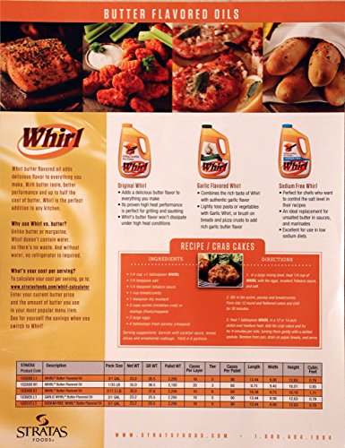 Whirl Admiration Pro-Fry Liquid Shortening Oil for Frying, 8 Pound